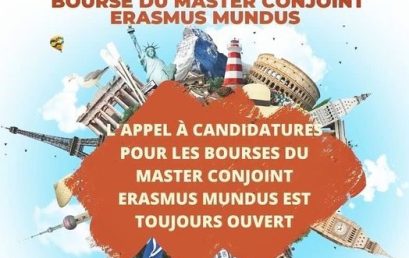 Rappel : Appel à candidatures pour les bourses du master conjoint Erasmus Mundus