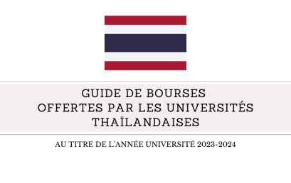 Bourses offertes par les universités thaïlandaises au titre de l’année université 2023-2024