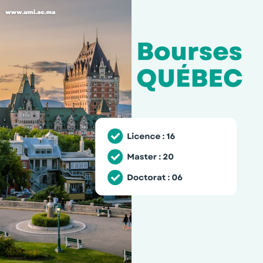 42 Bourses d’études octroyées par le Québec