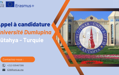 Lancement du troisième appel à candidature pour la mobilité Erasmus+ (KA 171) à l’Université Dumlupinar à Kütahya en Turquie