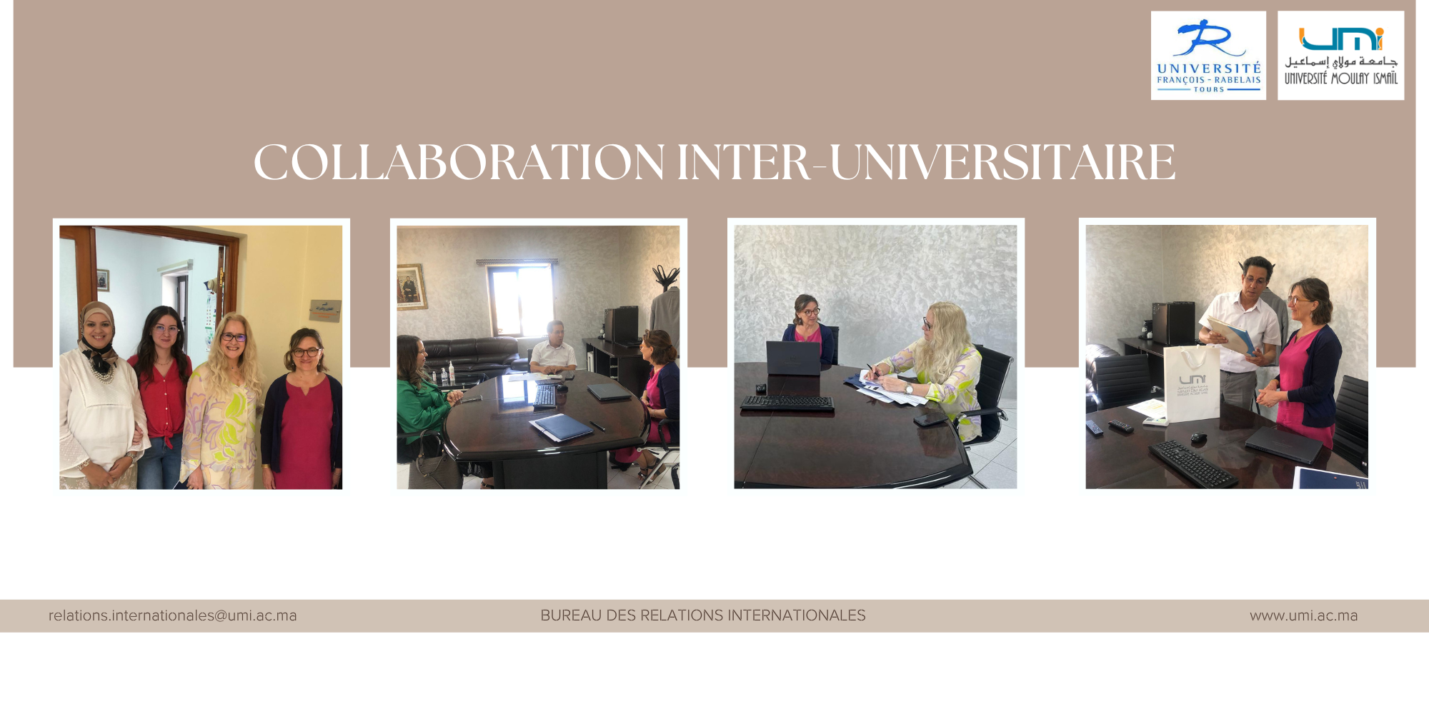 Renforcement de la Collaboration Interuniversitaire entre l’Université Moulay Ismail et l’Université François-Rabelais de Tours en France 