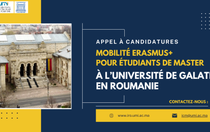 Appel à candidature pour les bourses de mobilité Etudiants à l’Université de Galati en Roumanie