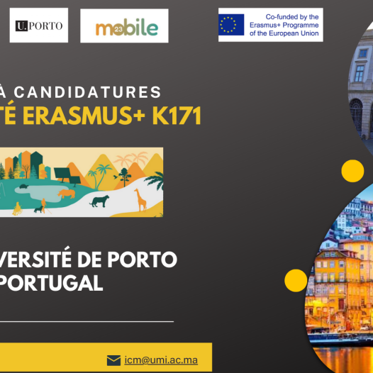Appel à Candidature pour bourses de mobilité Erasmus+ à l’Université de Porto au Portugal (Mobile 23)