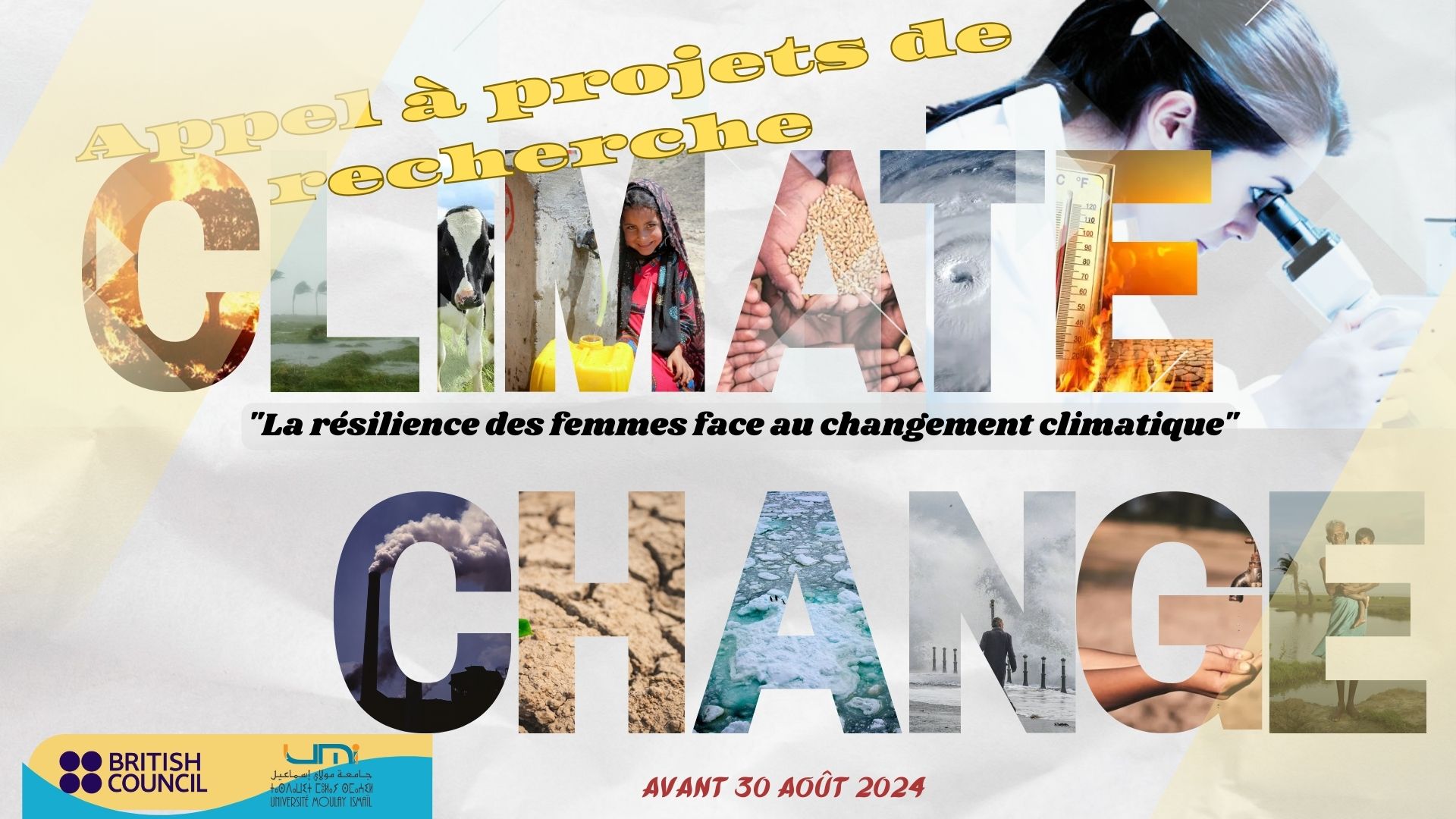 Appel à projets de recherche dans le domaine « la résilience des femmes face au changement climatique