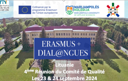 Projet Erasmus+ CBHE Dial@ngues 4ème réunion du Comité de Qualité Lituanie les 23 et 24 septembre 2024