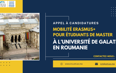 2ème prolongation du délai de l’Appel à candidature pour les bourses de mobilité Etudiants à l’Université de Galati en Roumanie