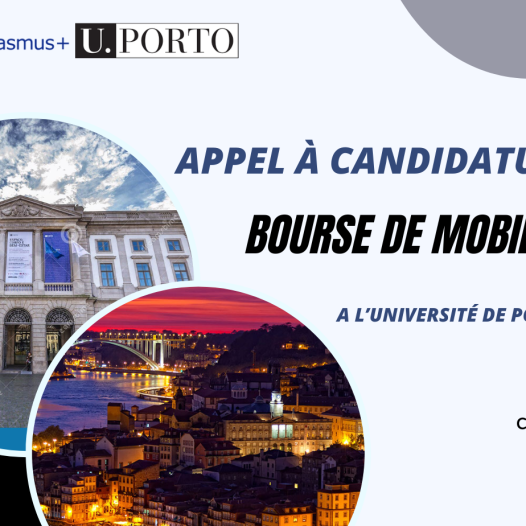 Appel à Candidature pour bourses de mobilité Erasmus+ KA171 à l’Université de Porto au Portugal (Mobile 25)