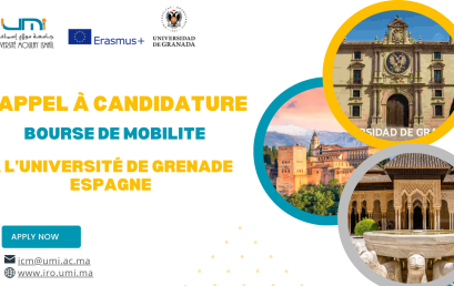Appel à candidature pour la mobilité Erasmus+ (KA 171) à L’Université de Grenade Espagne