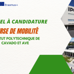 Appel à candidature pour 3 bourses de mobilité Erasmus+ (KA 171) à L’Université Polytechnique de Cávado et Ave Barcelos Portugal